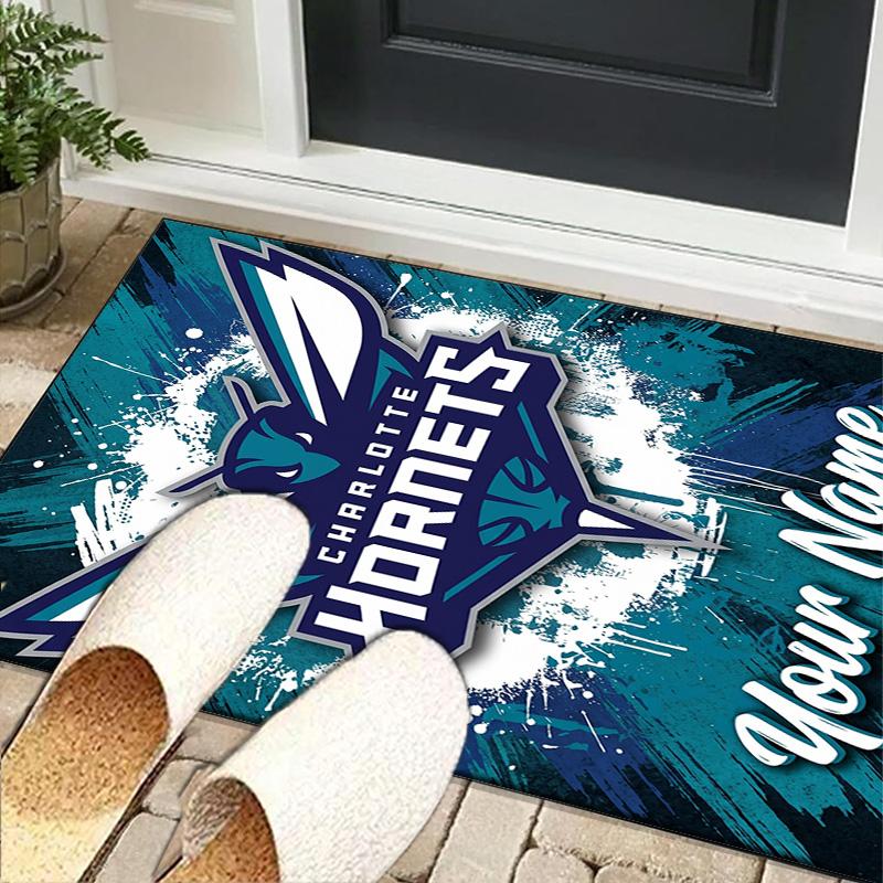 Custom NameCharlotte Logo Art Carpet, Indoor Rug, Chair Rug, Living Rooms, Doormat Made From Polyester Home Decor Birthday Christmas Gifts