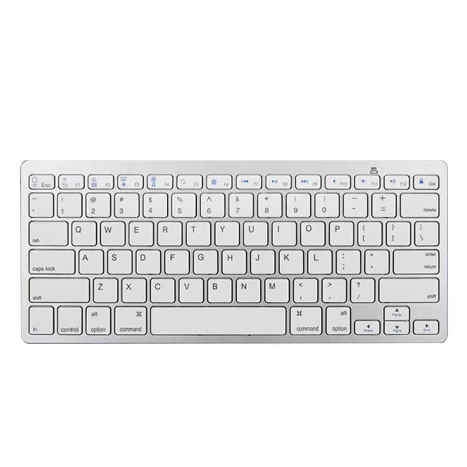 

Bluetooth Keyboard 2.4G Ultra Thin Portable Scissor Keys Wireless Laptop Keyboard for Office Home Tr
