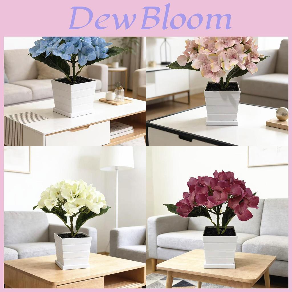 Artificial Hydrangea Flower Plant With Realistic Touch For Home Decor And Wedding Centerpieces