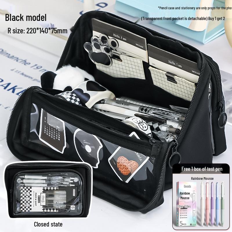 Nine-Layer Ita Bag Pencil Case - Large Capacity, Stylish, DIY, Girl's Trend, Simple Stationery Box