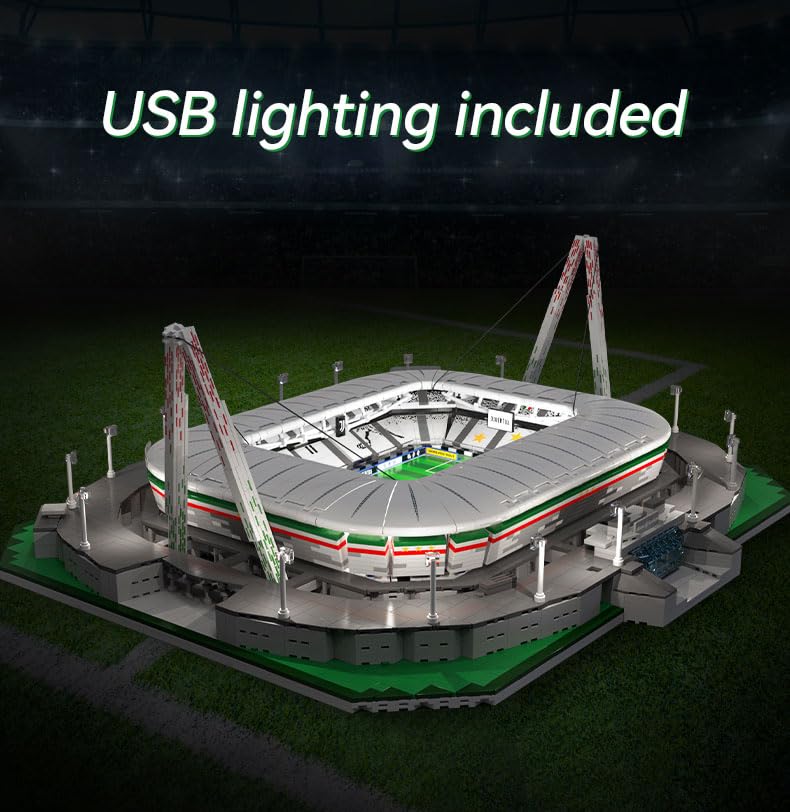 CaDA Juventus Home Stadium Allianz Stadium / Juventus Officially Licensed Block 3638 Piece (Juventus Stadium)