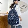 Schoolbag Wholesale Schoolbag Female Junior High School Student College Style Casual Korean Version Backpack Fashion Denim Girly Backpack