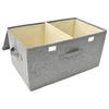 Storage Box Fabric 50 x 30 x 25 cm Gray