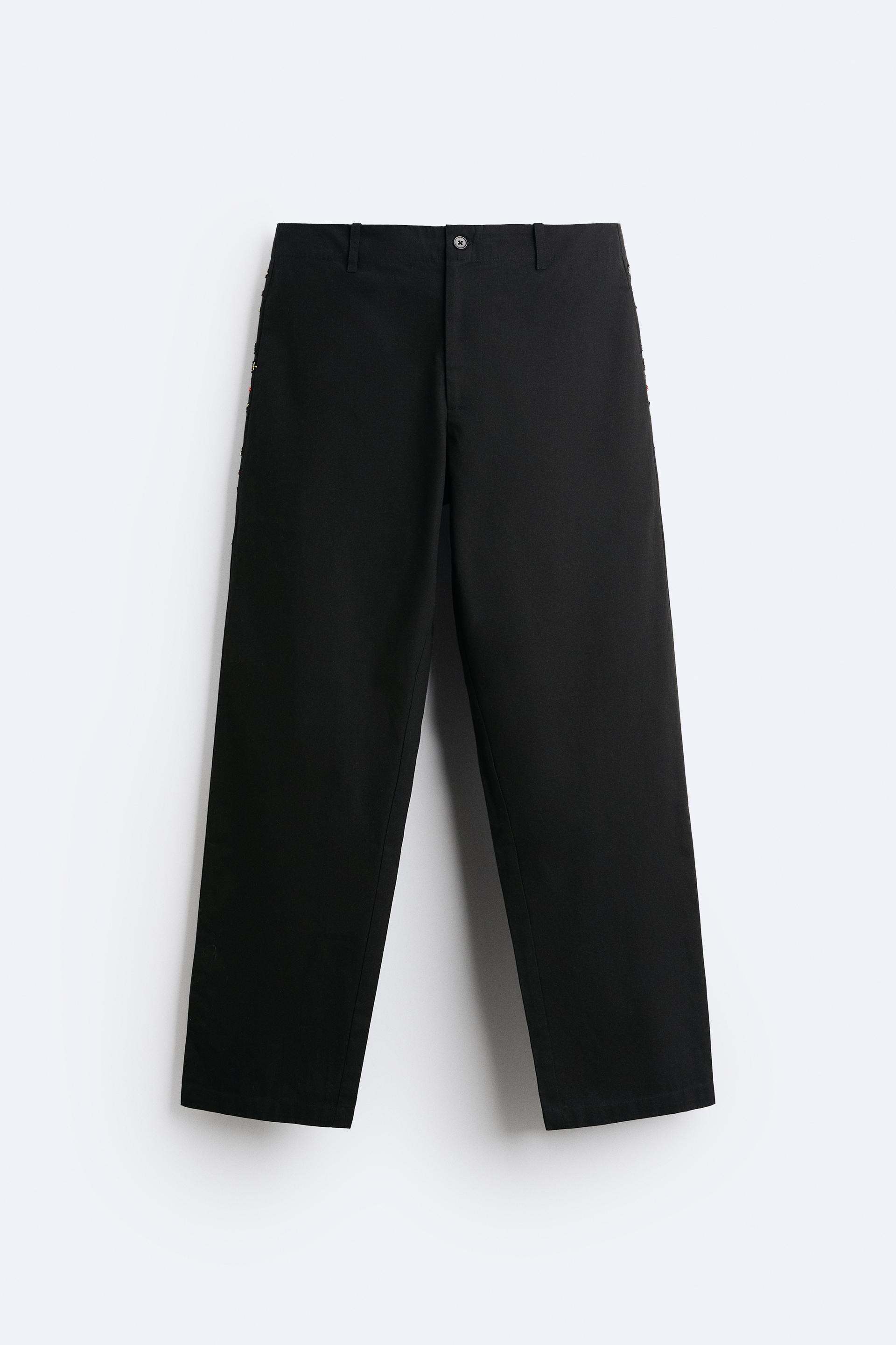 

EMBROIDERED BEADED TROUSERS