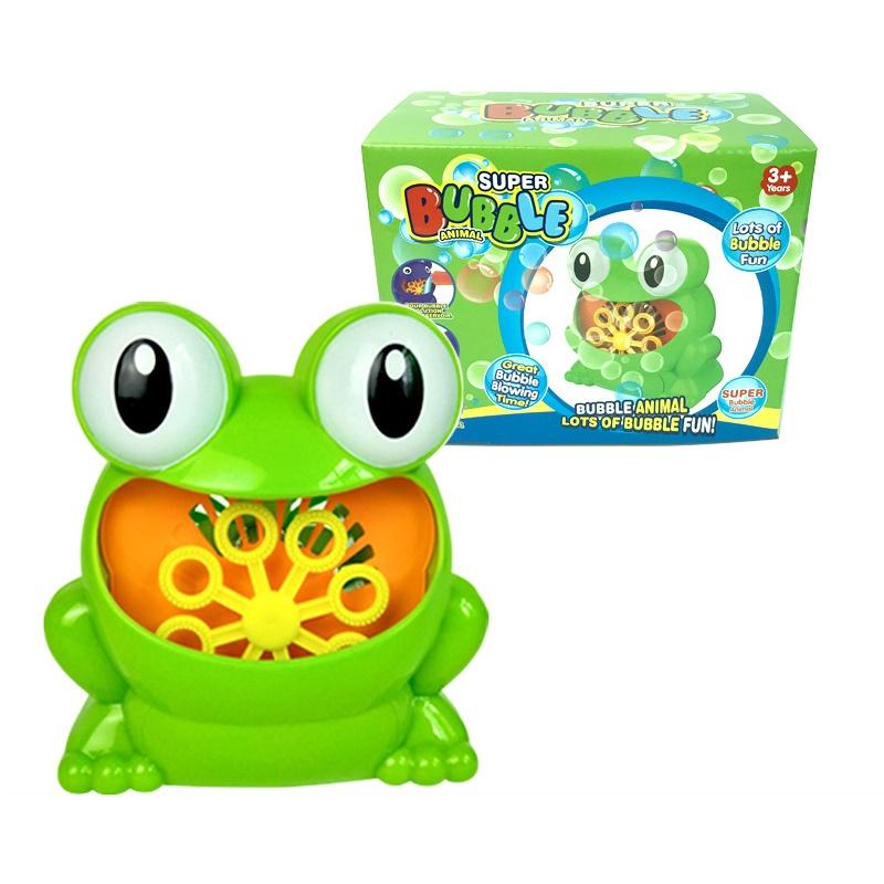 

Portable Bubble Maker With Big Frogs Theme And Melodic Sounds For Baby And Toddler Entertainment