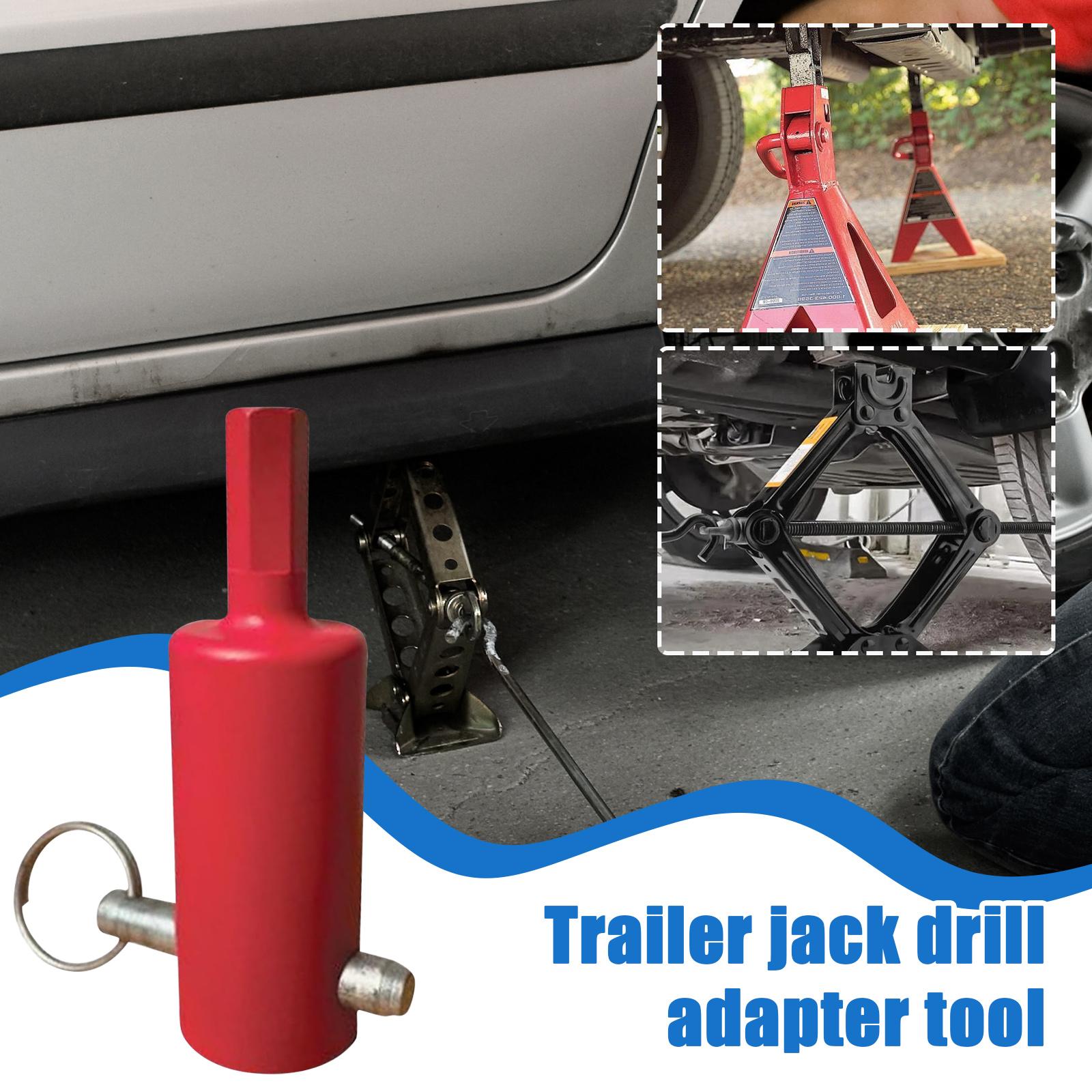 

Адаптер-інструмент для свердління причепа з ручкою-кривкою Для шпильок з ручкою 1 дюйм, У 10 разів швидше Ручка-кривка причепа Для Timpte One Size