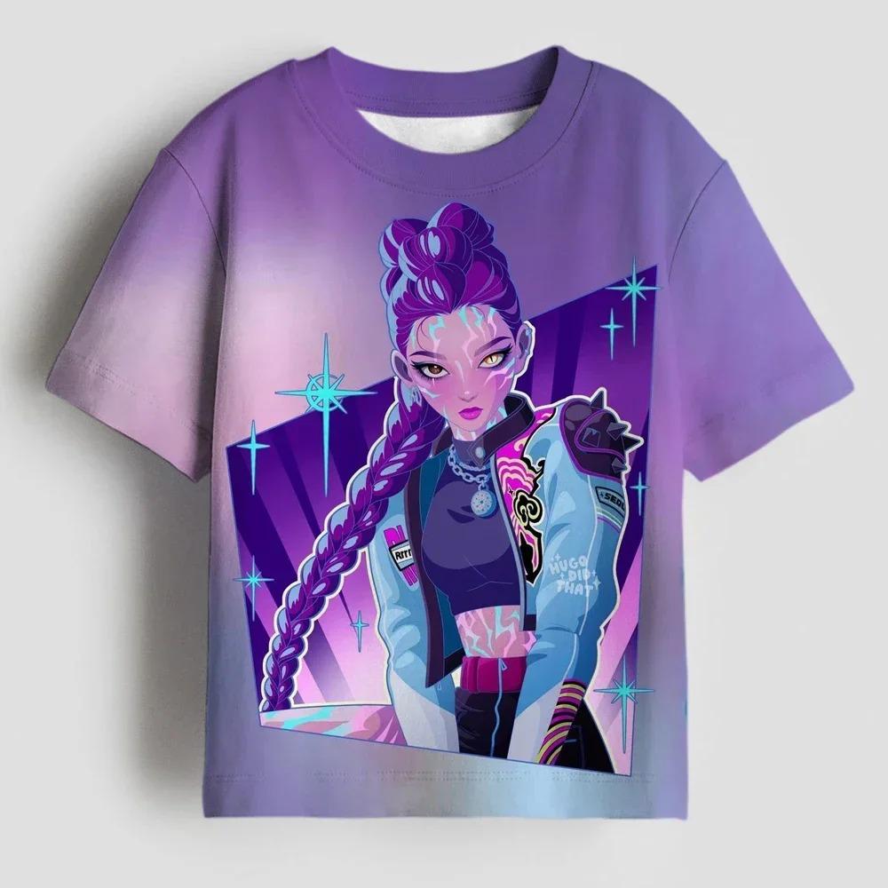 Girls Dinosaur Hunter Series Women s Sportswear Children s Cartoon T-Shirt 100