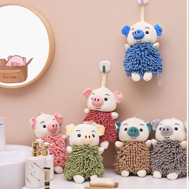Adorable Cartoon Elephant Chenille Hand Drying Plush Doll Multifunctional Creative Absorbent Hand Towel Toy Ideal For Southeast Asian Home Decoration