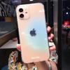 Colorful Gradient Transparent Phone Case For iPhone 16 Pro Max 15 14 13 12 11 X XS XR 7 8 Plus Fashion Simple Shockproof Cover
