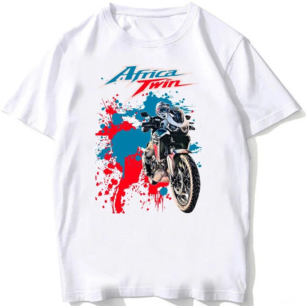 Africa Twin CRF 1100 New Adventure Riding T Shirt Men Short Sleeve Man Motorcycle Rider T-Shirt Hip Hop Boy Casual Tees Tops