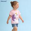 Littlebuddy Summer Kids T-Shirt Set 2-7 Years Old, 2-Piece Outfit, Round Neck Short Sleeve