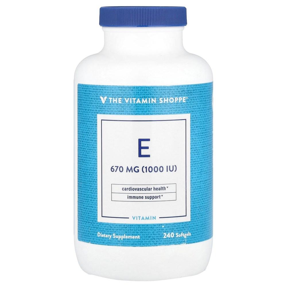 The Vitamin Shop Vitamin E 670mg 1,000IU Softgels 240 Tablets 1 pcs