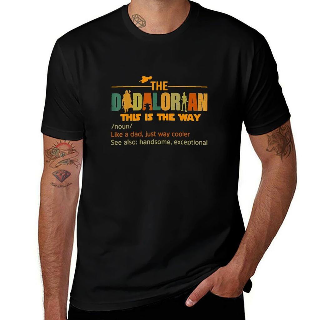 Mens The Dadalorian Funny Like A Dad Just Way Cooler Fathers Day TShirt TShirt t shirts for man slim fit anime tshirt TShirt