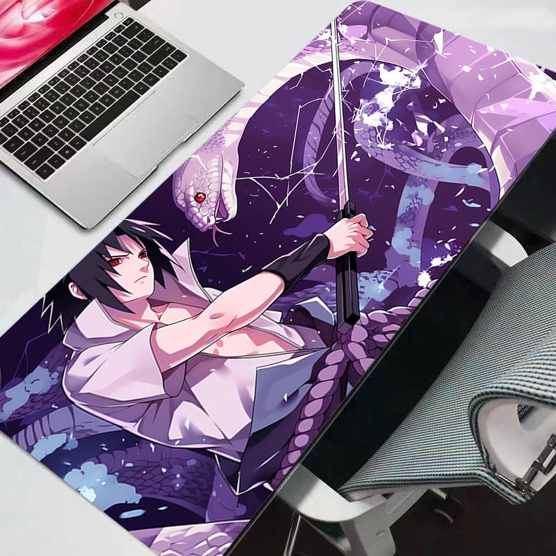 Tappetino Mouse Anime Naruto Gamer Grande XXL Tablet Tappeto Tastiera Varmilo Kawaii Accessori Gaming Mousepad tappetino resistente grande