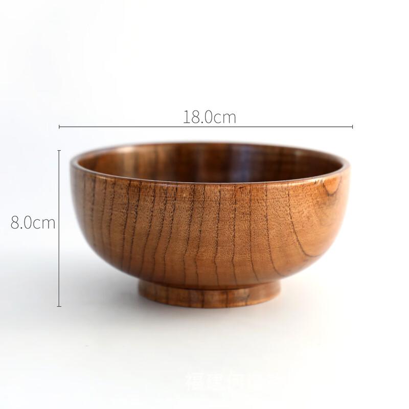 Wuhe Japanese Retro Jujube Wood Noodle Bowl