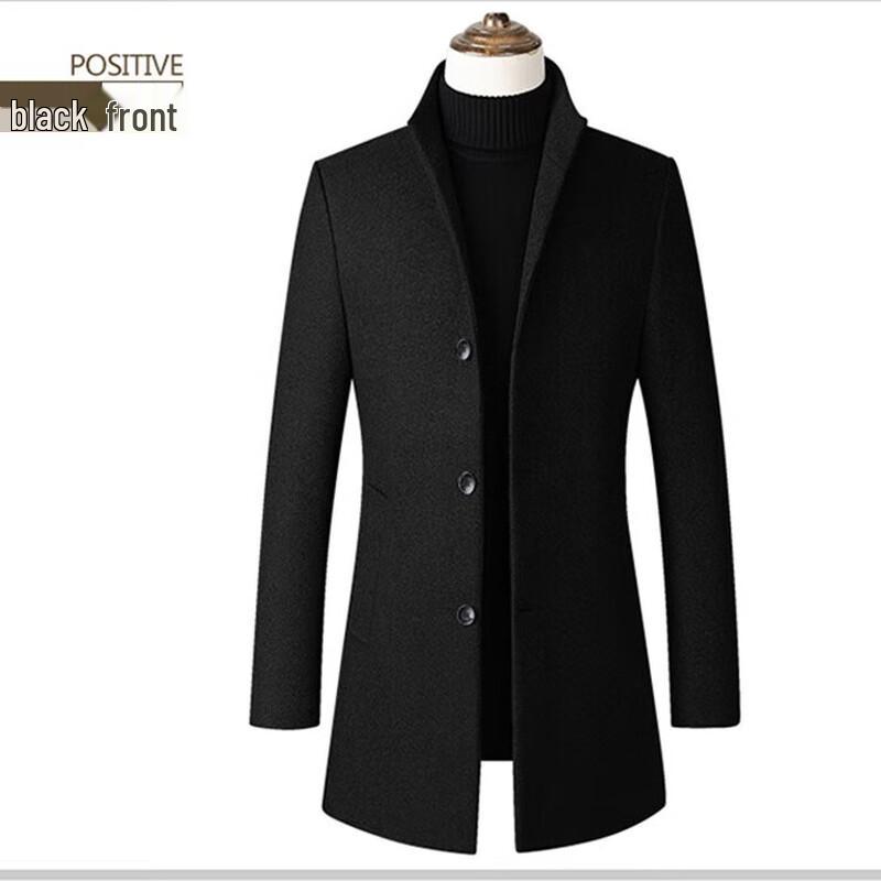 

Firstview Men s European Fit Wool Blend Overcoat L