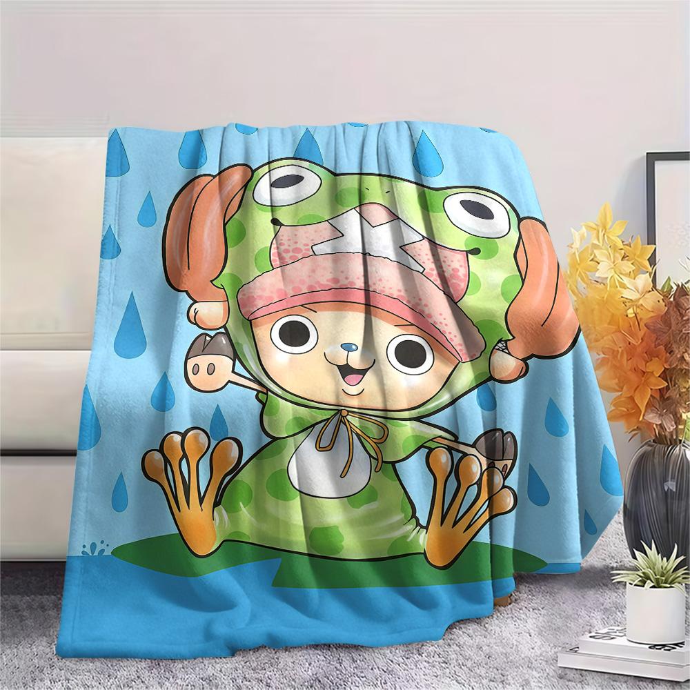 

One Piece Chopper Theme flannel blanket, cozy for home living room, perfect gift choice 75x90cm