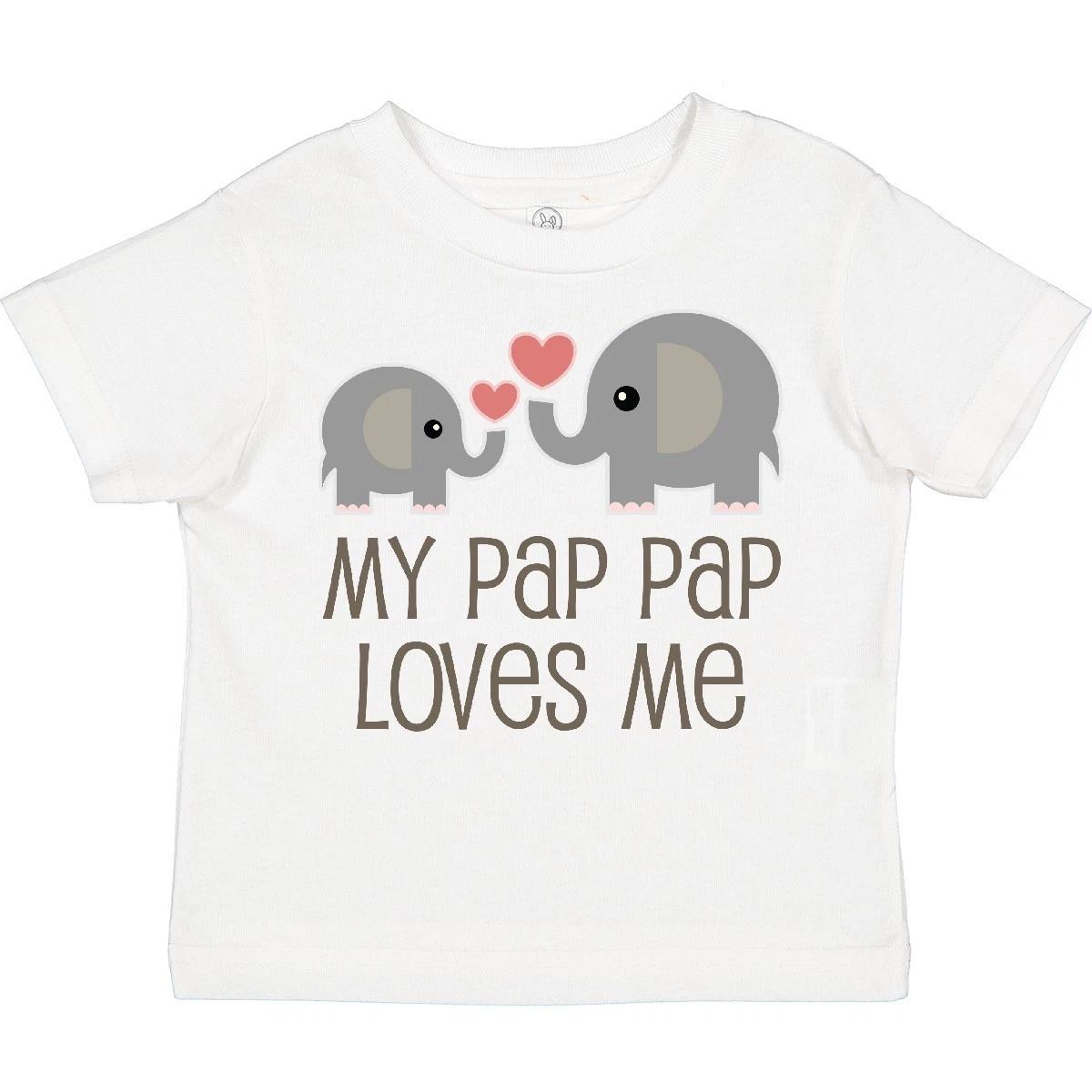 Inktastic My Pap Pap Grandpa Loves Me Toddler T-Shirt Pappap Grandfather Gift 110