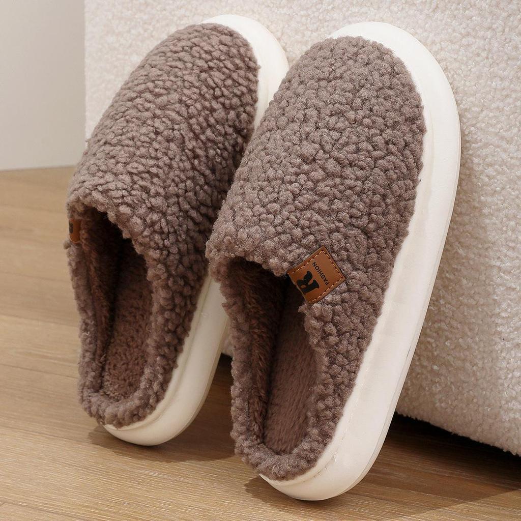 2024 Soft Sole Indoor Cotton Slippers - Lightweight, Silent, Couple's Home Shoes