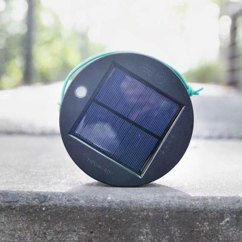18ft Solar Camping String Lights 20LEDs Rechargeable Light Waterproof with Multiple Light Modes Power Bank Function for Decor