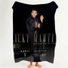 Music RRicky MMartin Throw Flannel Throw Blanket Suitable for Sofa Living Room Bedroom