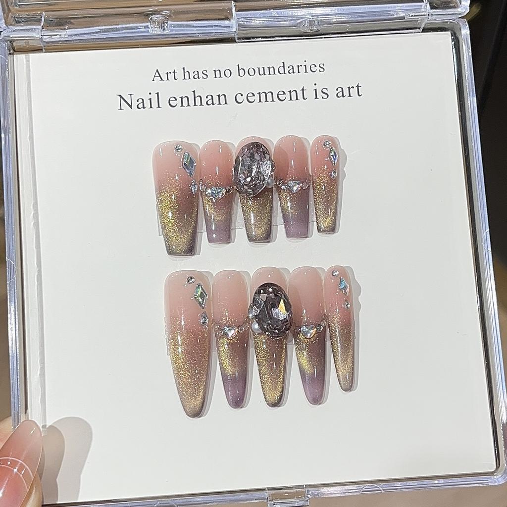 Gorgeous Palace Style Flashing Golden Brown Cat Eyes Exquisite Diamond Noble Wearable Armor