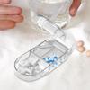 Medicine Pill Cutter Medicine Box Medicine Tablet Cutter Splitter Portable Compartment Pill Storage Box Health Care Pills Case