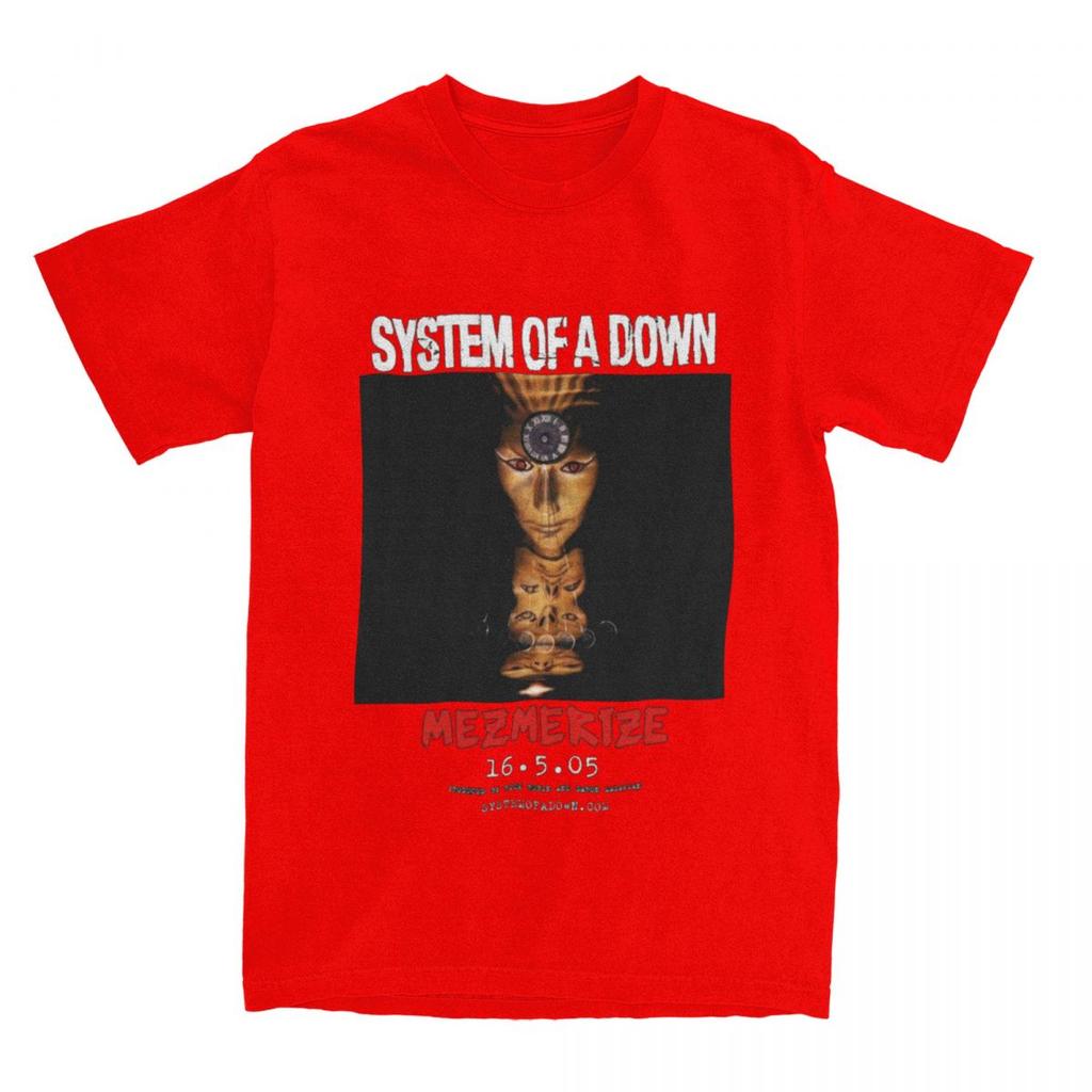 Systemed Of A Down T-Shirt Summer hypnotize music Aesthetic T-Shirts Cotton Fashion Tshirt For Men Short Sleeve Casual Clothing