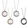 Europe and the United States Can Open the Round Photo Frame Magnetic Necklace