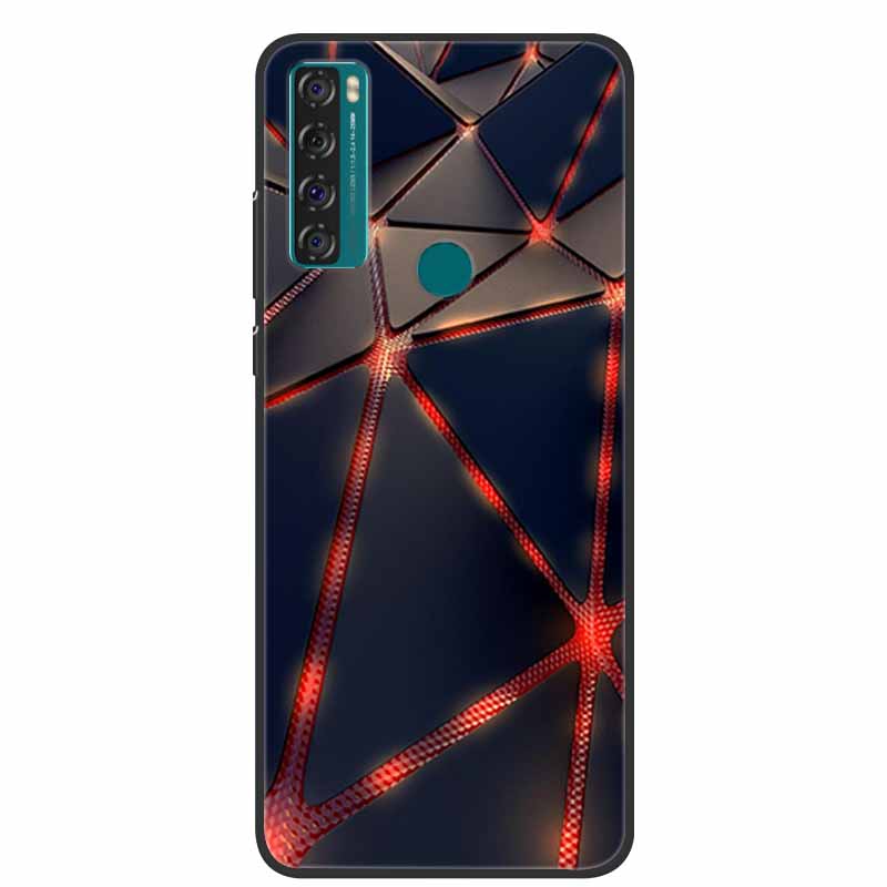 Case For TCL 20 SE Luxury Silicone TPU Soft Phone Cover For TCL 20 SE Case T671H 6.82" Funda Animal Capa Cute Shockproof Coque