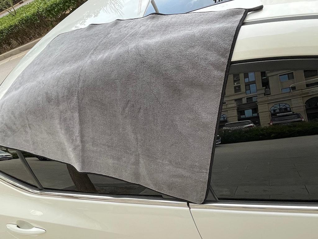1Pc Microfiber Car Washing Towel 400GSM Double-Sided Coral Velvet Clean Towels High Water Absorption Car Wash Drying Cloth