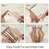 Decorative Flower Stand Bouquets With Beautiful Wooden Vase Made Of Wood Wooden Puzzle Flower Stand Type+2