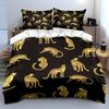 Leopard Pattern Three-Piece Set Multiple Sizes Kid'S And Adults' Bedroom Exquisite 3Pc Bedding Set, Gift