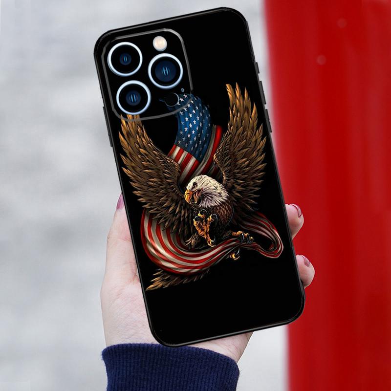 American Eagle Phone Case For iPhone 16 Pro 15 Pro 12 13 Mini 11 14 Pro Max XR 16 15 Plus 16e Cover Coque