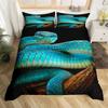 Snake Soft Duvet Cover Romantic Red Rose Floral Beding Set Microfiber Wild Animal Warm Comforter Cover Single King Quen For Children Kids Adult People