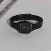 Hochwertige Uhr Weiblich High-School-Schüler Nische Leichter Luxus Quadratisch Einfach Französisches Temperament Stil Bambus-Stahlband Damen Uhr