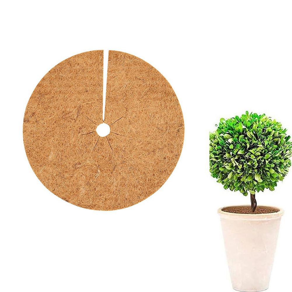 Natürlicher Kokosfaserkohle Baum Mulch Ring Schutz Organische Matte für Innen Außen Scheibe Pflanzenabdeckung Blumentopf
