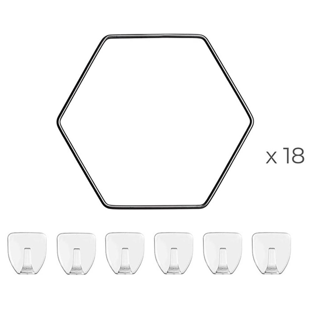 

18 шт. Опора для растений Садовая решетка Сделай сам Декор стены для вьющихся растений Шестиугольная сетка A