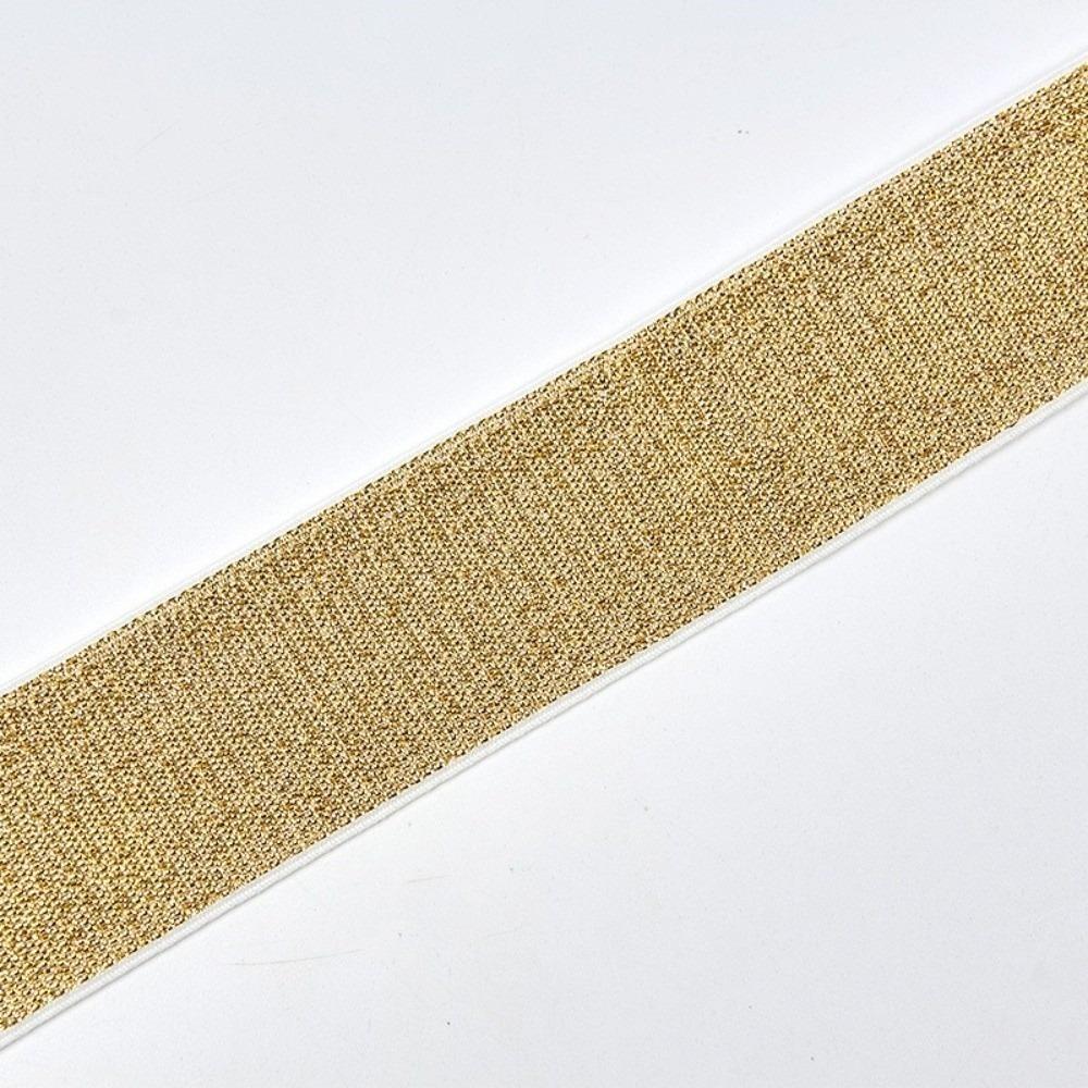 6mm 8mm 10mm 20mm 30mm Width Glitter Elastic Band 5Yards Decorative Trim Tape  For Sewing Projects