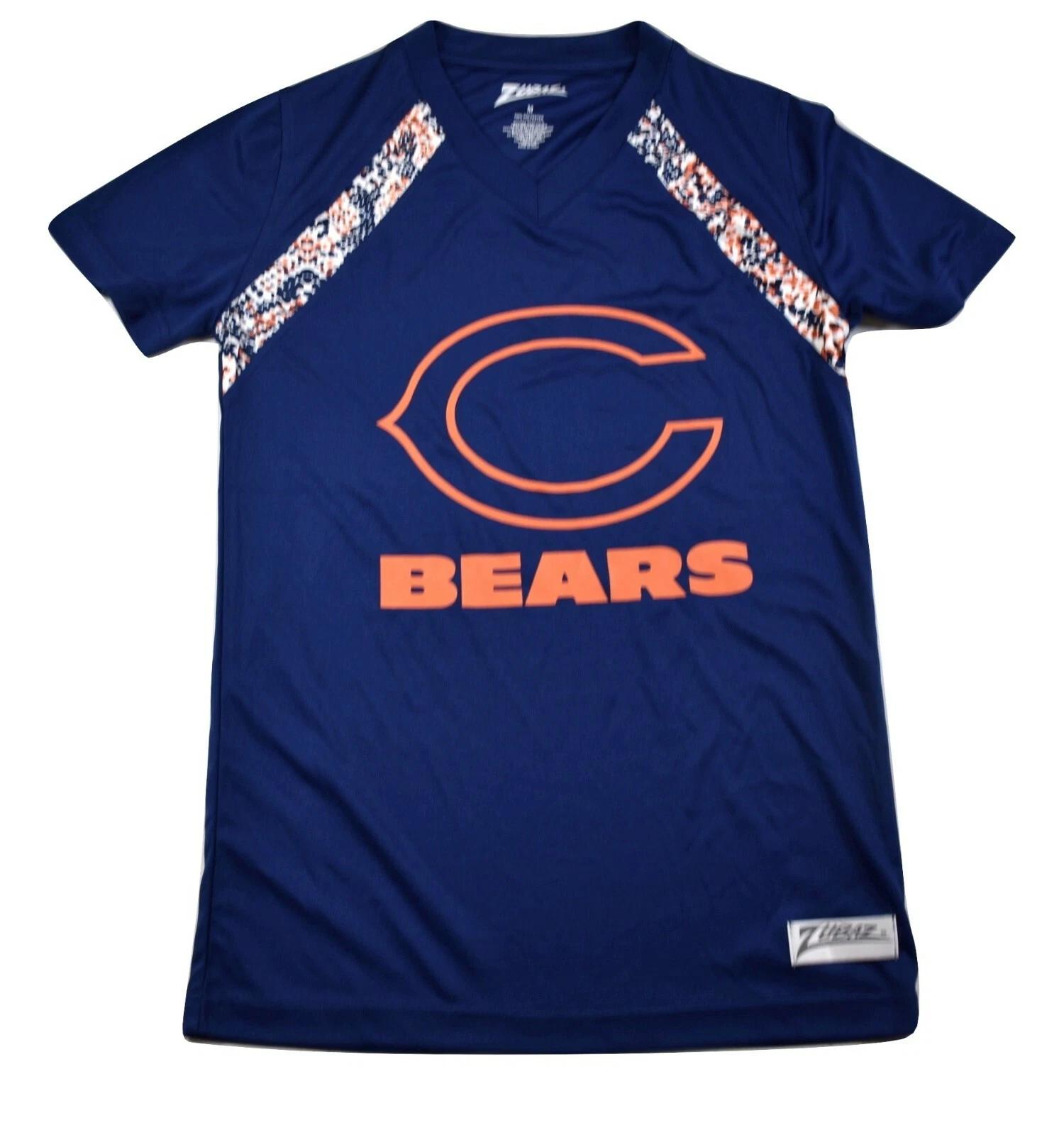 Zubaz Женская футболка для американского футбола NFL Chicago Bears Новая M M