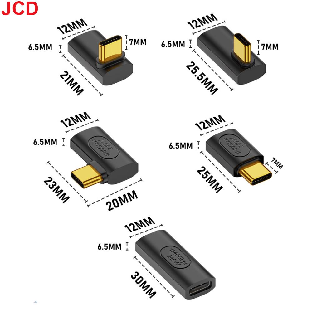 240W USB C Extender Adapter 90/180 Degree Type C Male to Female Extender OTG 40Gbps Fast Data Adapter Converter Charging Adapter