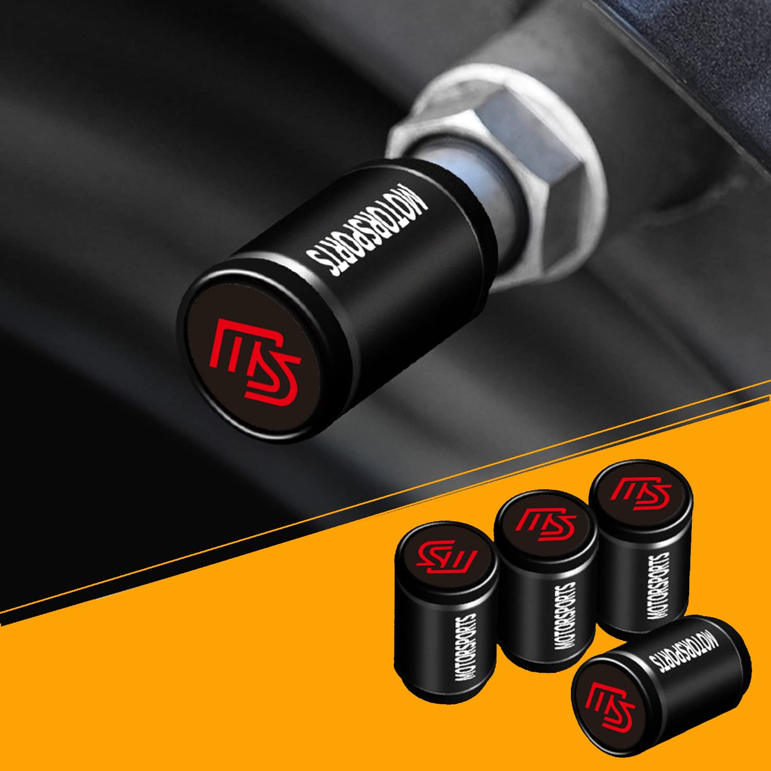 SPIRIT BEAST Air Valve Caps for Black Mazda, (MS) чёрный