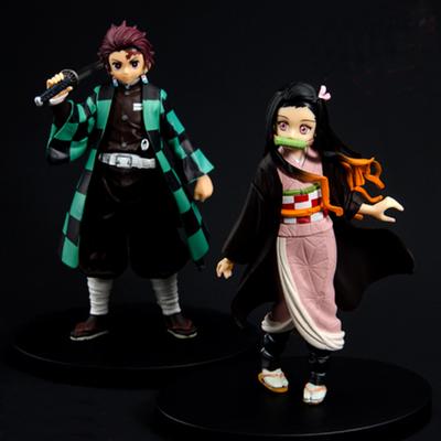 Anime Demon Slayer Kimetsu No Yaiba Kamado Tanjirou Kamado Nezuko PVC Action Figure Model Toys