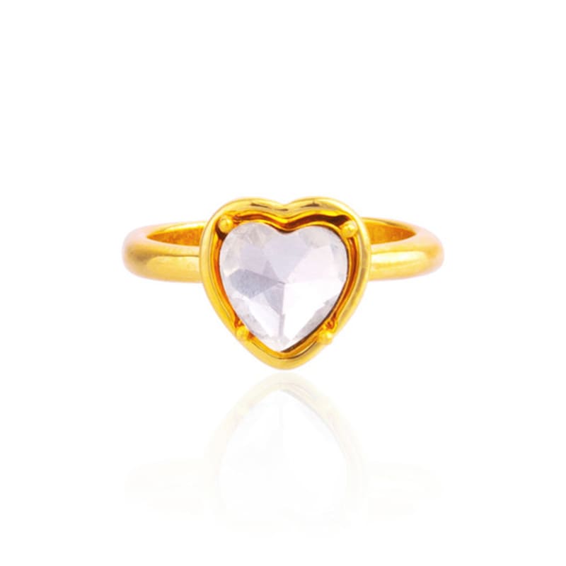 Shertz Heart Point Bold Cubic Ring
