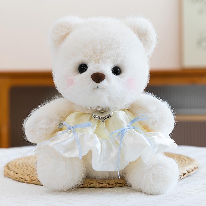 Sweater Bear Doll Catching Machine Doll Eight-Inch Doll Teddy Bear Plush Toy Birthday Gift Girl Hugs Bear