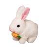 Cute Electric Rabbit with Carrot Interactive Electronic Pet Electronic Pet Rabbit Toy Birthday Gift for Kids