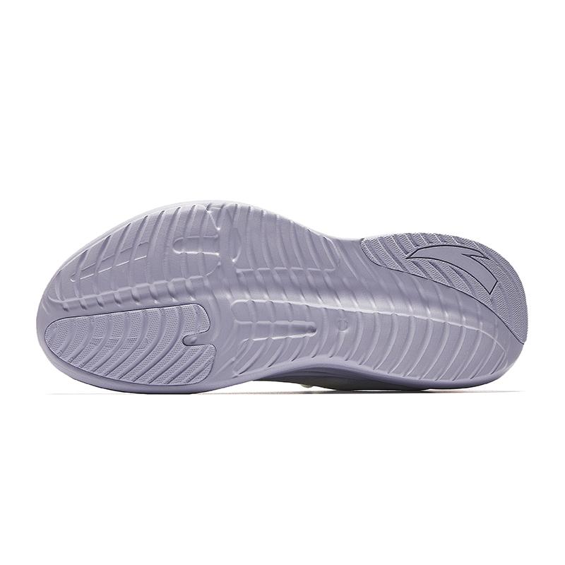 Anta Rebound Height Increasing Lightweight Breathable Low Top Training Racing Running Shoes Women's White Purple Sneakers 922535561-1