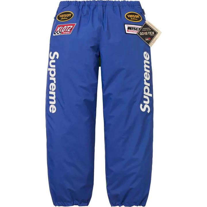 Supreme x Vanson Leathers GORE-TEX Pant Royal