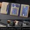Premium Sle Leather Wallet Magnetic Bracket for IPhone 17 Pro Max for Magsafe Grip Tok Credit Card ID Card Kickstand Card Holder