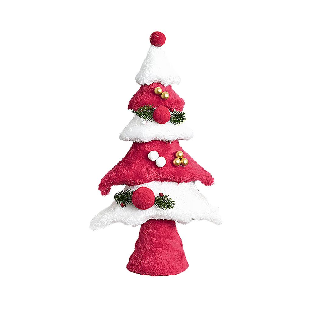 Christmas Tree Ornaments Plush Fabric Simulation Christmas Tree Desktop Atmosphere Decoration Layout